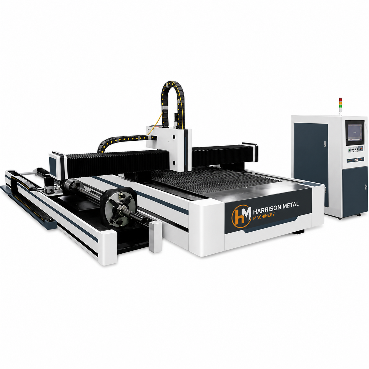 Open Type Fiber Laser Cutter for Plate and Tube